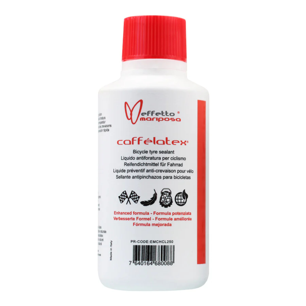 Effetto Mariposa Caffélatex bicycle tyre sealant for tubeless and clincher tyres Effetto Mariposa Caffélatex Tyre Sealant | Premium Bicycle Sealant Protection
